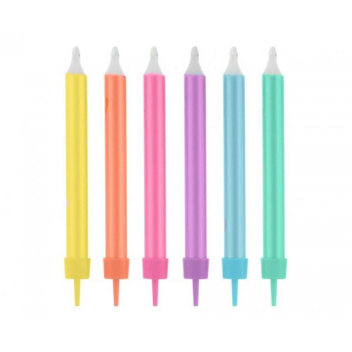 Jumbo Neon, Színes tortagyertya, gyertya szett 12 db-os Jumbo Neon, Színes tortagyertya, gyertya szett 12 db-os