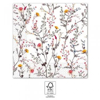 Modern Branches, Színes szalvéta 20 db-os, 33x33 cm FSC