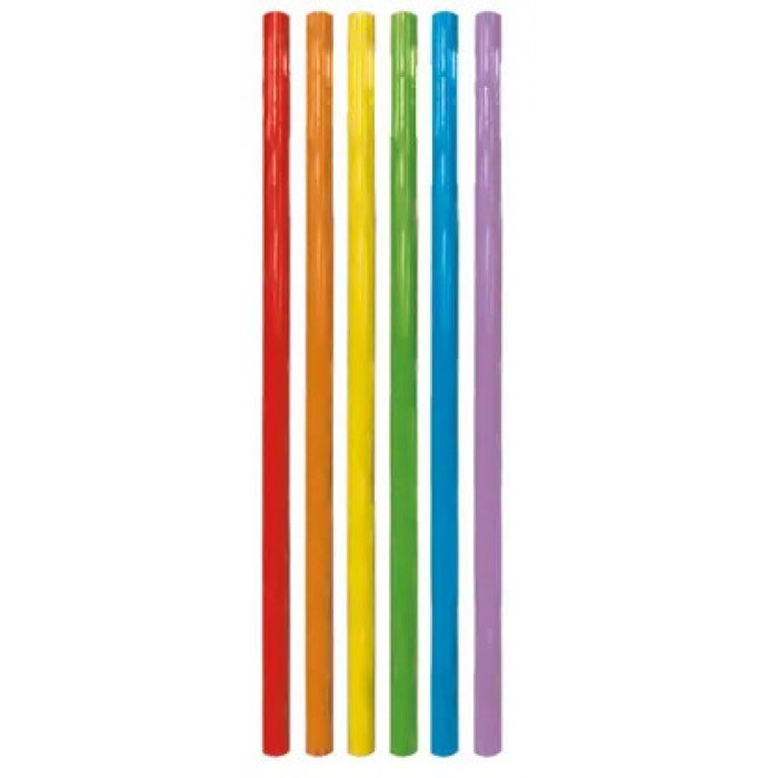 Multicolor, Színes műanyag szívószál 6 db-os