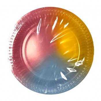 Színes papírtányér 10 db-os 23 cm FSC Színes papírtányér 10 db-os 23 cm FSC