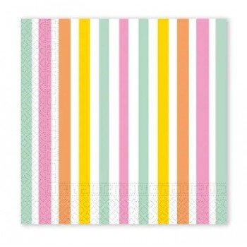 Színes Pastel Stripes szalvéta 20 db-os 33x33 cm FSC Színes Pastel Stripes szalvéta 20 db-os 33x33 cm FSC