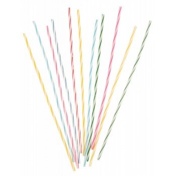 Színes spirál tortagyertya, gyertya szett 24 db-os Színes spirál tortagyertya, gyertya szett 24 db-os