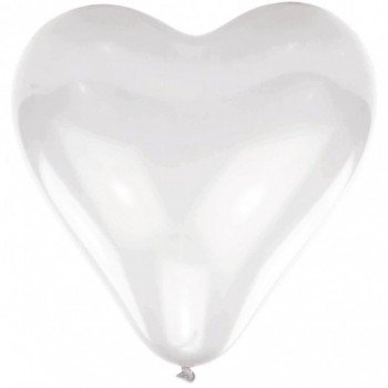 White szív léggömb, lufi 10 db-os 16 inch (40,6cm) White szív léggömb, lufi 10 db-os 16 inch (40,6cm)
