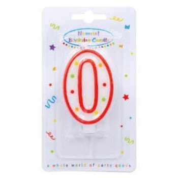 Színes tortagyertya, számgyertya 0-ás Színes tortagyertya, számgyertya 0-ás