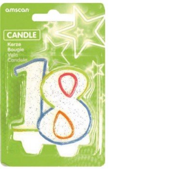 Tortagyertya, számgyertya 18-as Tortagyertya, számgyertya 18-as