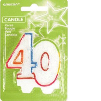 Tortagyertya, számgyertya 40-es Tortagyertya, számgyertya 40-es