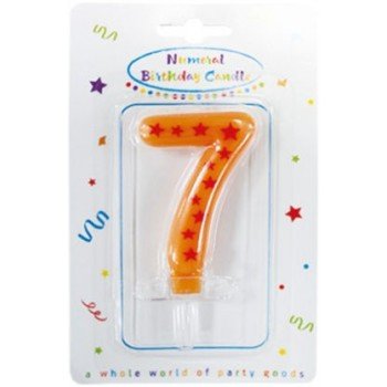 Színes tortagyertya, számgyertya 7-es Színes tortagyertya, számgyertya 7-es