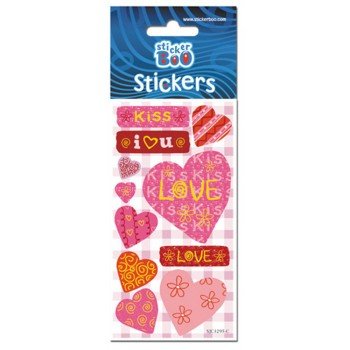 Szív matrica arany díszítéssel Szív matrica arany díszítéssel