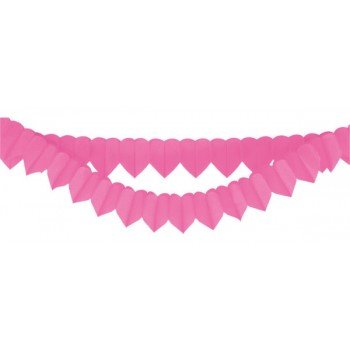 Szív papír girland 200 cm 2 db-os szett