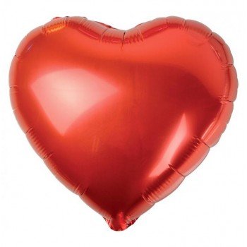 Red Heart, Piros szív fólia lufi 36 cm Red Heart, Piros szív fólia lufi 36 cm