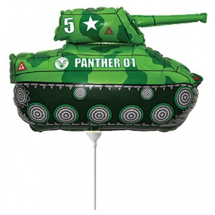 Tank Green, Tank fólia lufi 36 cm (WP)