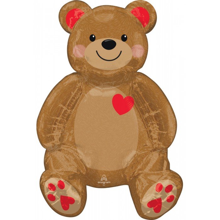 Teddy Maci fólia lufi 50 cm