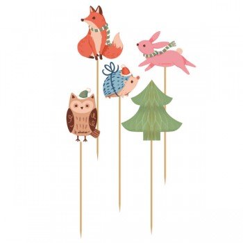 Winter Woodland, Téli erdő díszítő pálca 10 db-os Winter Woodland, Téli erdő díszítő pálca 10 db-os