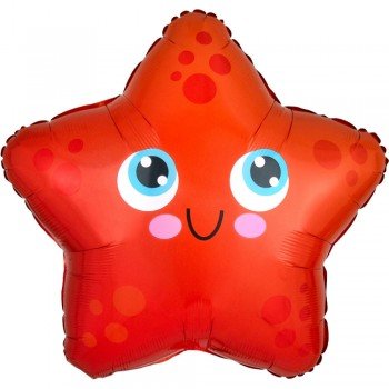 Tengeri csillag fólia lufi 43 cm Tengeri csillag fólia lufi 43 cm