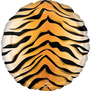 Tigris mintás fólia lufi 43 cm Tigris mintás fólia lufi 43 cm