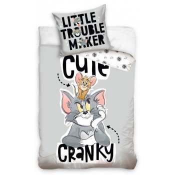 Tom és Jerry ágyneműhuzat Cranky 140×200cm, 70×90 cm Tom és Jerry ágyneműhuzat Cranky 140×200cm, 70×90 cm