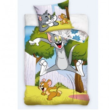 Tom és Jerry Forest ágyneműhuzat 140×200cm, 70x90 cm Tom és Jerry Forest ágyneműhuzat 140×200cm, 70x90 cm