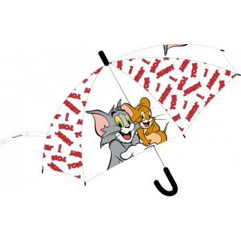 Tom és Jerry gyerek félautomata átlátszó esernyő Ø74 cm