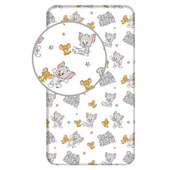 Tom és Jerry Stars gumis lepedő 90*200 cm Tom és Jerry Stars gumis lepedő 90*200 cm