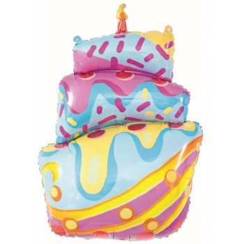 Birthday Cake, Torta fólia lufi 77 cm Birthday Cake, Torta fólia lufi 77 cm