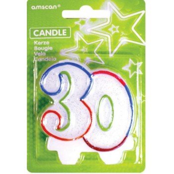 Tortagyertya, számgyertya 30-as Tortagyertya, számgyertya 30-as