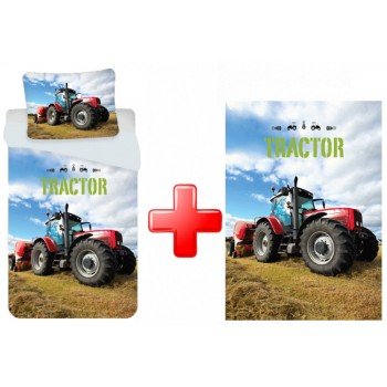 Traktor ágyneműhuzat és polár takaró szett Traktor ágyneműhuzat és polár takaró szett