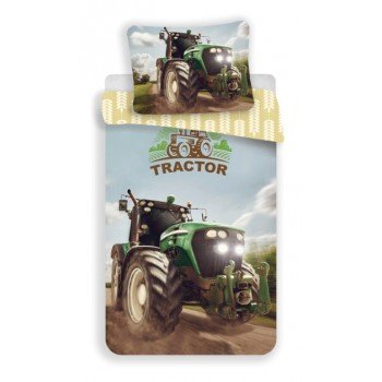 Traktor Green ágyneműhuzat 140×200 cm, 70×90 cm Traktor Green ágyneműhuzat 140×200 cm, 70×90 cm