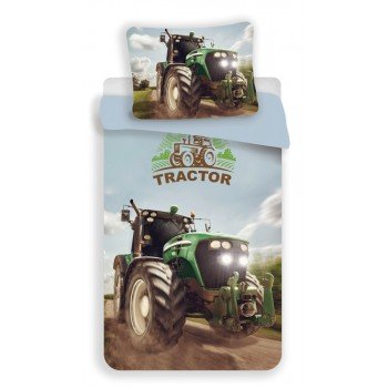 Traktor Green ágyneműhuzat 140×200cm, 70x90 cm microfibre Traktor Green ágyneműhuzat 140×200cm, 70x90 cm microfibre