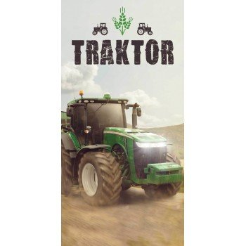 Traktor Green fürdőlepedő, strand törölköző 70*140cm Traktor Green fürdőlepedő, strand törölköző 70*140cm