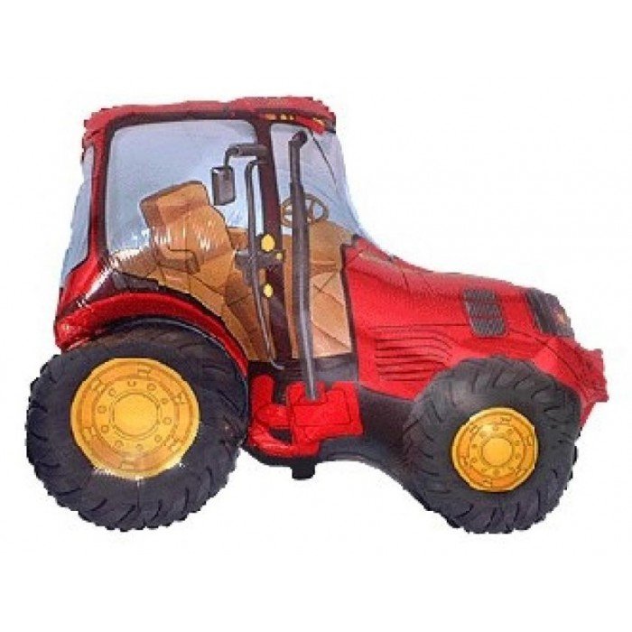 Tractor Red, Traktor fólia lufi 61 cm (WP)