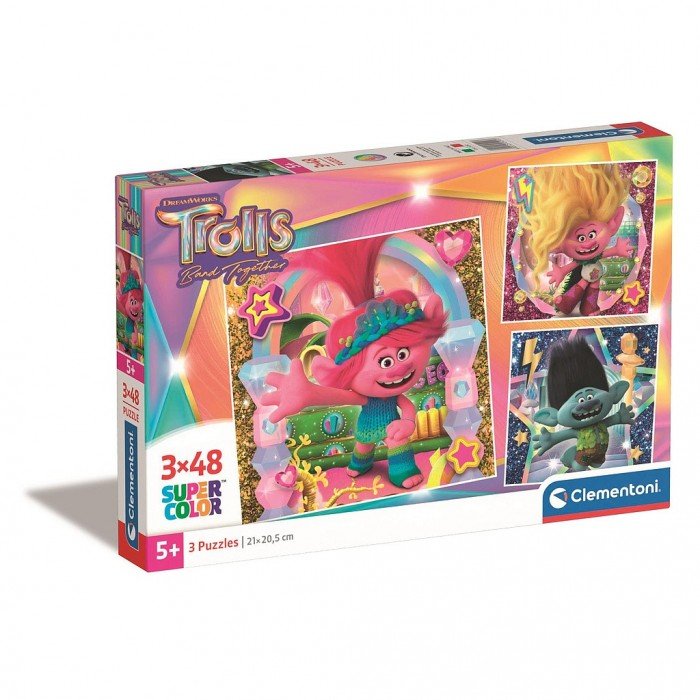 Trollok Band Together 3x48 db-os puzzle Clementoni