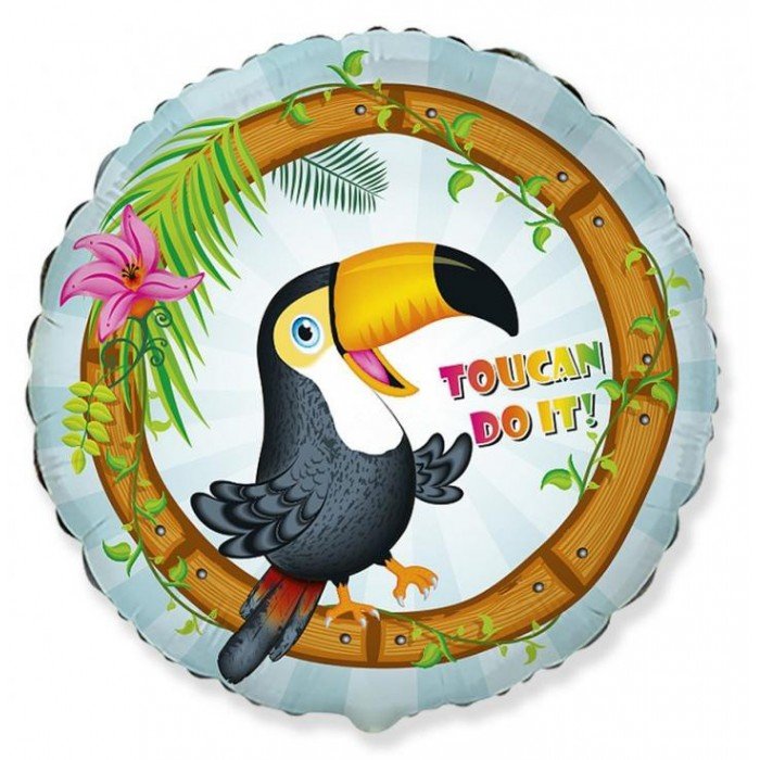 Toucan, Tukán fólia lufi 46 cm