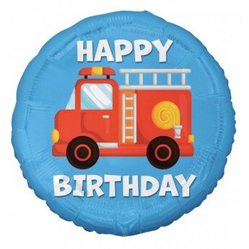 Happy Birthday Fire Fighter, Tűzoltó fólia lufi 36 cm Happy Birthday Fire Fighter, Tűzoltó fólia lufi 36 cm