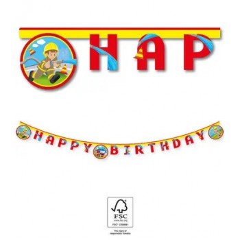 Firefighters, Tűzoltó Happy Birthday felirat FSC 2 m Firefighters, Tűzoltó Happy Birthday felirat FSC 2 m