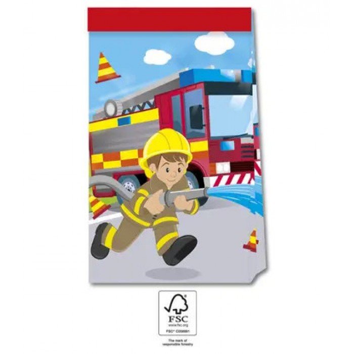 Firefighters, Tűzoltó papírzacskó 4 db-os FSC