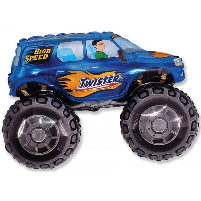 Twister Car Blue, Autó fólia lufi 61 cm