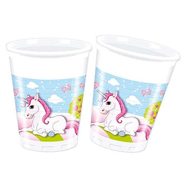 Unicorn Castle, Unikornis műanyag pohár 8 db-os 200 ml