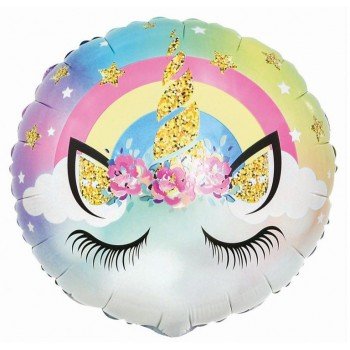Pastel Unicorn, Unikornis fólia lufi 36 cm Pastel Unicorn, Unikornis fólia lufi 36 cm