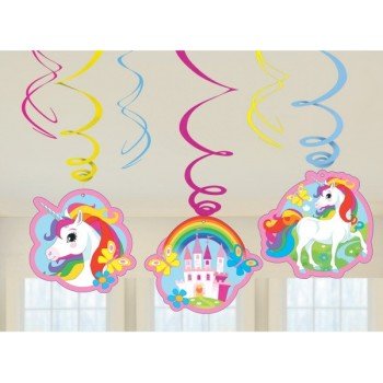 Unikornis Szalag dekoráció 6 db-os szett