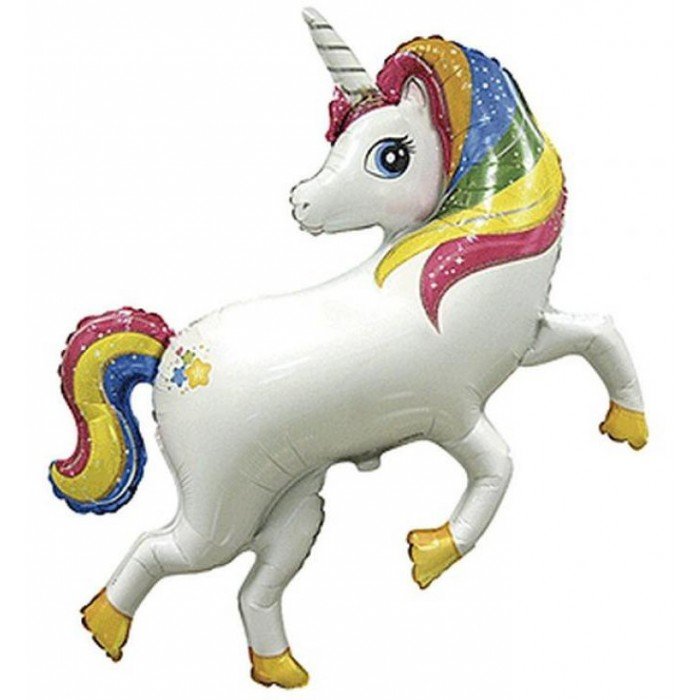 Unicorn Rainbow, Unikornis fólia lufi 36 cm (WP)