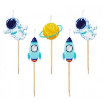 Space, Űr tortagyertya, gyertya szett 5 db-os Space, Űr tortagyertya, gyertya szett 5 db-os