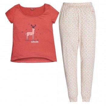 Ushuaia Szarvas Tiny Flowers női pizsama M