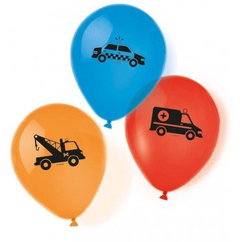 Rendőrautó léggömb, lufi 6 db-os 9 inch (22,8 cm) Rendőrautó léggömb, lufi 6 db-os 9 inch (22,8 cm)