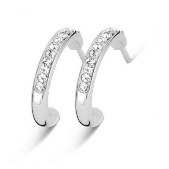 Victoria Ezüst színű fehér köves fülbevaló Victoria Ezüst színű fehér köves fülbevaló