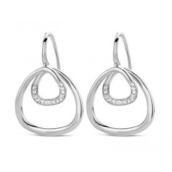 Victoria Ezüst színű fehér köves fülbevaló Victoria Ezüst színű fehér köves fülbevaló