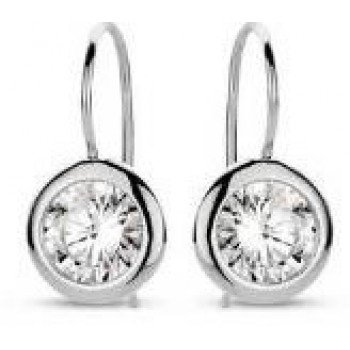 Victoria Ezüst színű fehér köves fülbevaló Victoria Ezüst színű fehér köves fülbevaló