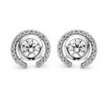 Victoria Ezüst színű fehér köves fülbevaló Victoria Ezüst színű fehér köves fülbevaló