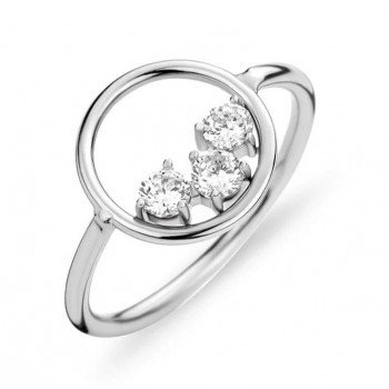 Victoria Ezüst színű fehér köves gyűrű Victoria Ezüst színű fehér köves gyűrű