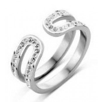 Victoria Ezüst színű fehér köves gyűrű Victoria Ezüst színű fehér köves gyűrű