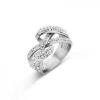 Victoria Ezüst színű fehér köves gyűrű Victoria Ezüst színű fehér köves gyűrű